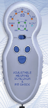 Adjustable Hearing Screener and Fit Checker.