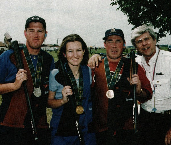 Garry Gordon with Olympic shooting medalists