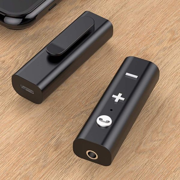 Bluetooth adapter with clip front and back