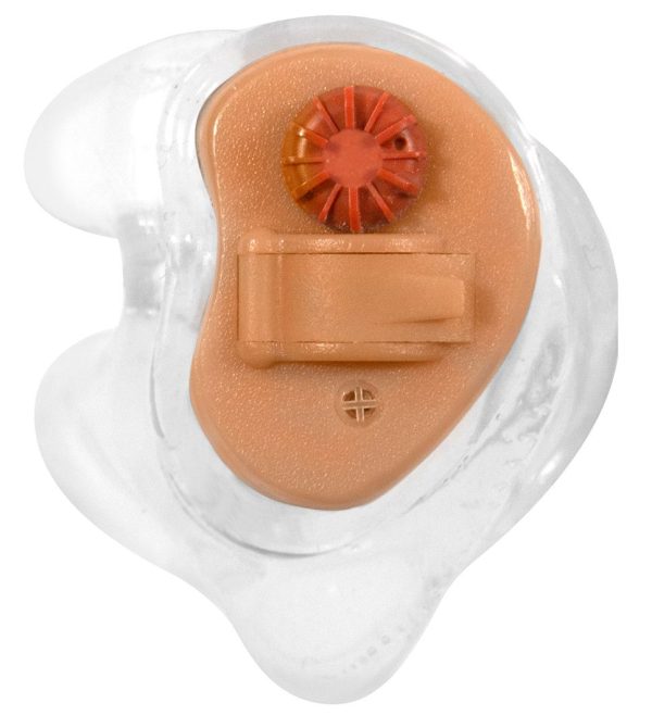 A clear Chameleon Ear™ PRO ShotHunt™ Sleeves with a red button.