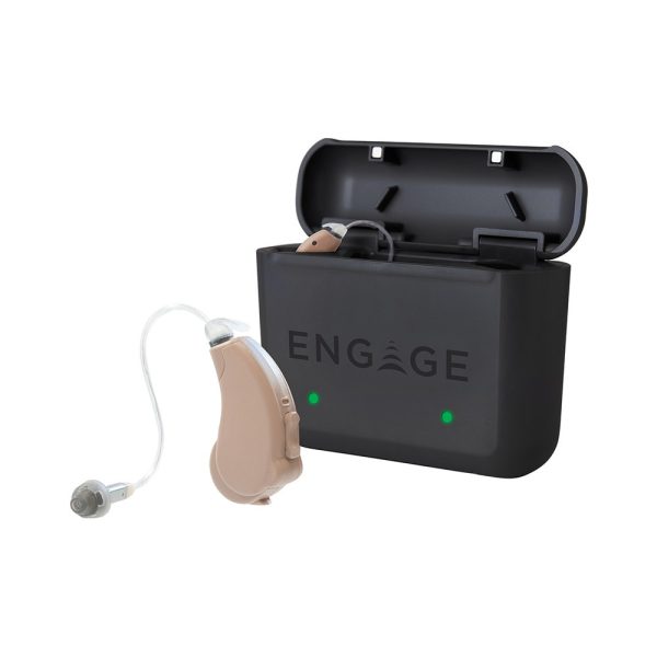 ENGAGE RECHARGEABLE RIC hearing Aids with case