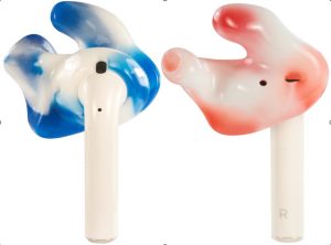 Apple Airpods with custom ear plug modification