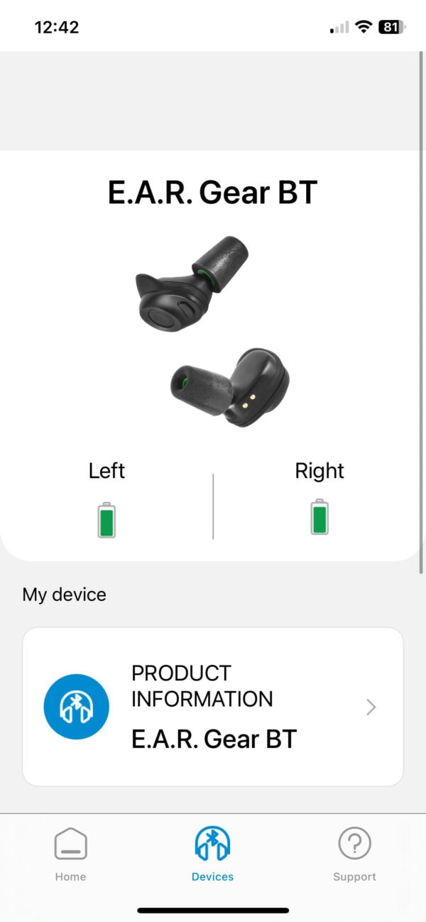 E.A.R. Gear BT (Bluetooth) Electronic Earplugs - Image 5