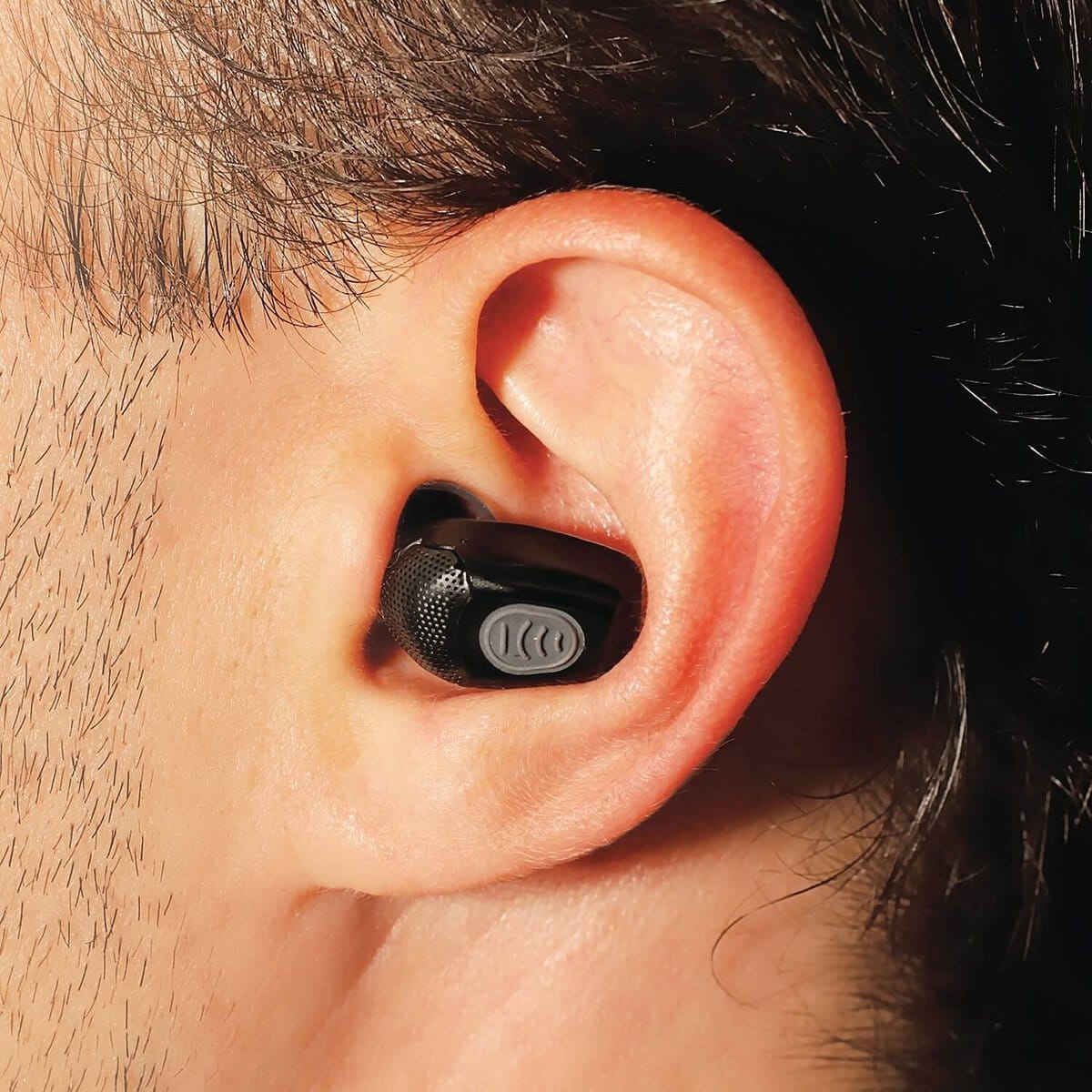 In ear GunSport Pro Elite Rechargeable Electronic EarPlugs from EAR Customized Hearing protection in Boulder, Colorado